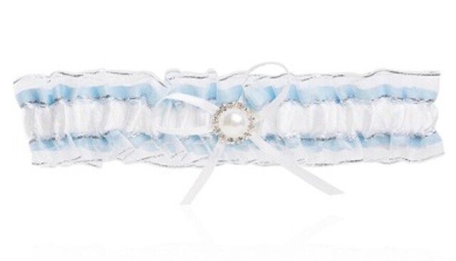 Wedding Garter Blue